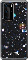 Huawei P40 Pro Hoesje Transparant TPU Case - Galactic Bokeh #ffffff