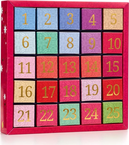 Calendrier de l' Avent numérique - bio - Cadeau de Noël - 25 sacs de