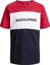 JACK&JONES JUNIOR JJELOGO Jongens T-Shirt - Maat 164