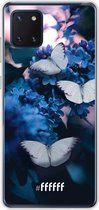Samsung Galaxy Note 10 Lite Hoesje Transparant TPU Case - Blooming Butterflies #ffffff
