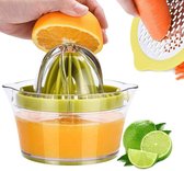 HomeBasics Citruspers 4 in 1| Citruspers Handmatig | Citroenpers | Limoenpers | Handcitruspers | Fruit Juicer | Sinasappelpers | Handpers | Fruitpers