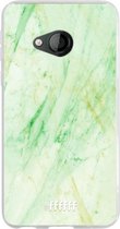 HTC U Play Hoesje Transparant TPU Case - Pistachio Marble #ffffff