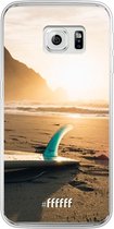 Samsung Galaxy S6 Edge Hoesje Transparant TPU Case - Sunset Surf #ffffff