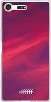 Sony Xperia XZ Premium Hoesje Transparant TPU Case - Red Skyline #ffffff
