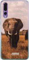 Huawei P30 Hoesje Transparant TPU Case - Elephants #ffffff