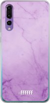 Huawei P30 Hoesje Transparant TPU Case - Lilac Marble #ffffff