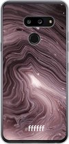 LG G8 ThinQ Hoesje Transparant TPU Case - Purple Marble #ffffff