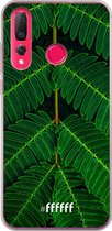 Huawei P30 Lite Hoesje Transparant TPU Case - Symmetric Plants #ffffff