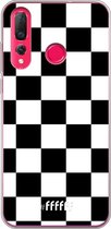 Huawei P30 Lite Hoesje Transparant TPU Case - Checkered Chique #ffffff