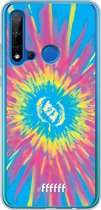 Huawei P20 Lite (2019) Hoesje Transparant TPU Case - Flower Tie Dye #ffffff