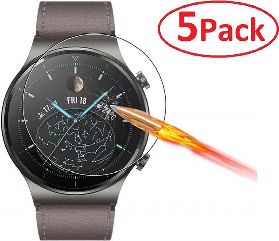 Tempered Glass Screenprotector Geschikt Voor Huawei Watch GT 2 Pro - Screen  Protector | bol.com