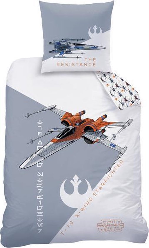 Housse de couette Star Wars X Wing starfighter - Simple - 140 x 200 cm -  Coton -... | bol.com