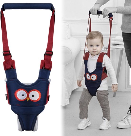 Foto: Baby walker alternatief loopwagen baby loopstoeltje blauwe uil