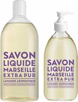 Compagnie de Provence - Extra Pur - Vloeibare Marseillezeep Aromatic Lavender 500ml & 1L - voordeelbundel