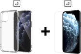 Hoesje iPhone 12 Pro Max - iPhone Hoesje en Screen Protector iPhone 12 Pro Max - Ontvang 2 Case & 2 Screen Protectors