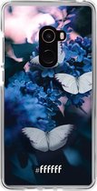 Xiaomi Mi Mix 2 Hoesje Transparant TPU Case - Blooming Butterflies #ffffff