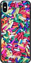 iPhone Xs Max Hoesje TPU Case - Sprinkles #ffffff