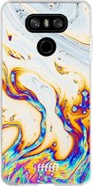 LG G6 Hoesje Transparant TPU Case - Bubble Texture #ffffff