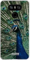 LG G6 Hoesje Transparant TPU Case - Peacock #ffffff