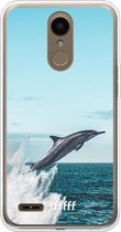 LG K10 (2018) Hoesje Transparant TPU Case - Dolphin #ffffff