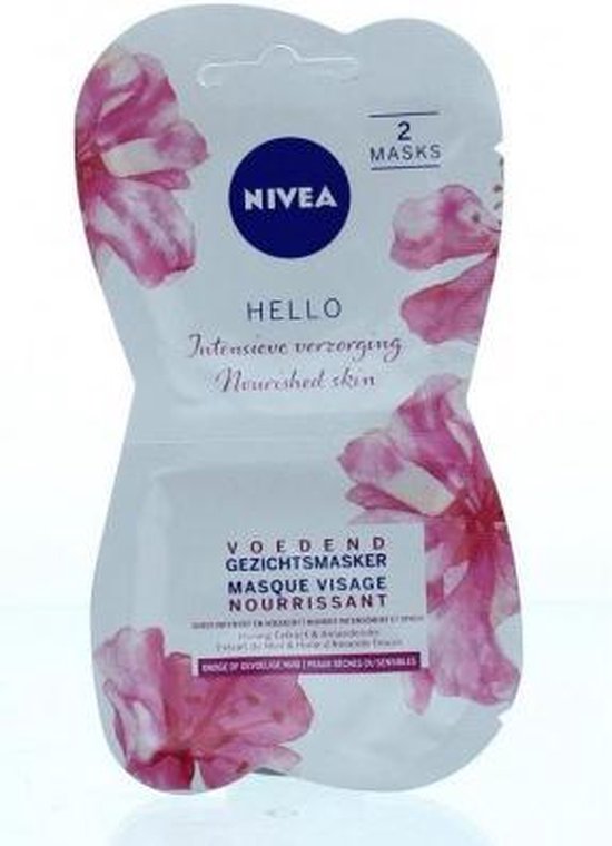 NIVEA Essentials Voedend Honing Masker - 2 x 7,5 ml - Gezichtsmasker - NIVEA