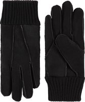 Patchwork lammy handschoenen dames model Rave Color: Black, Size: 7