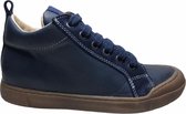 Naturino rits veter bumper lederen effen hoge sneakers Delft navy  mt 30