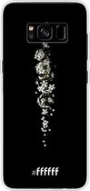 6F hoesje - geschikt voor Samsung Galaxy S8 Plus -  Transparant TPU Case - White flowers in the dark #ffffff