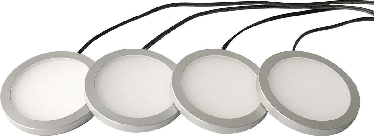 Ledlife Opbouw LED Spotjes met Dimknop - Set van 4 Lampjes -  kastverlichting | bol.com