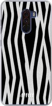 Xiaomi Pocophone F1 Hoesje Transparant TPU Case - Zebra Print #ffffff