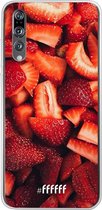 6F hoesje - geschikt voor Huawei P20 Pro -  Transparant TPU Case - Strawberry Fields #ffffff