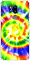 LG G7 ThinQ Hoesje Transparant TPU Case - Hippie Tie Dye #ffffff