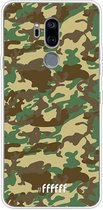 LG G7 ThinQ Hoesje Transparant TPU Case - Jungle Camouflage #ffffff