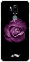 6F hoesje - geschikt voor LG G7 ThinQ -  Transparant TPU Case - Purple Rose #ffffff