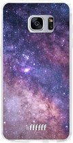 Samsung Galaxy S7 Hoesje Transparant TPU Case - Galaxy Stars #ffffff