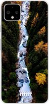 Google Pixel 4 XL Hoesje Transparant TPU Case - Forest River #ffffff
