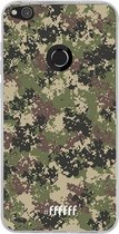 Huawei P8 Lite (2017) Hoesje Transparant TPU Case - Digital Camouflage #ffffff