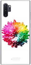 Samsung Galaxy Note 10 Plus Hoesje Transparant TPU Case - Rainbow Pompon #ffffff