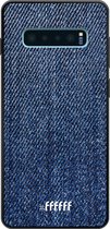 Samsung Galaxy S10 Plus Hoesje TPU Case - Denim #ffffff