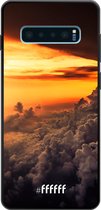 Samsung Galaxy S10 Plus Hoesje TPU Case - Sea of Clouds #ffffff