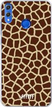 Honor 8X Hoesje Transparant TPU Case - Giraffe Print #ffffff