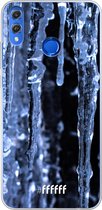 Honor 8X Hoesje Transparant TPU Case - Icicles #ffffff