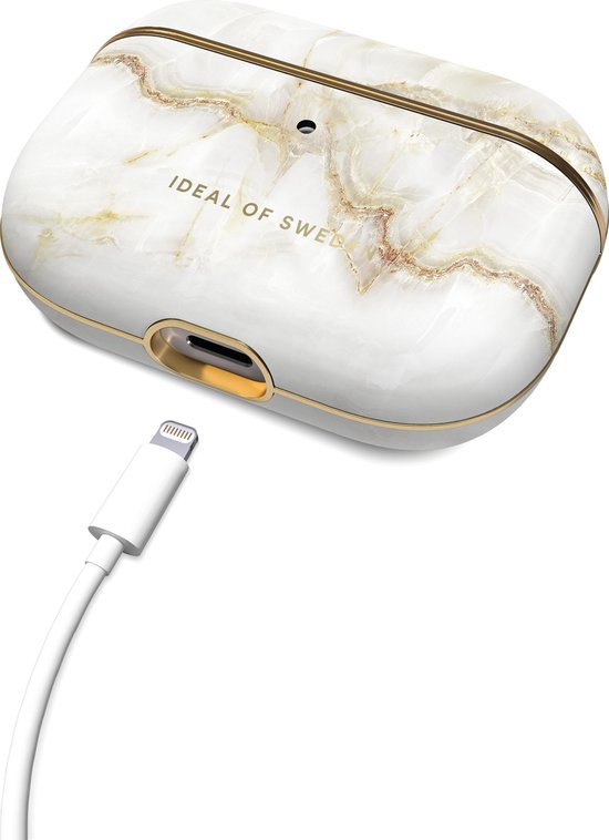 iDeal of Sweden Airpods Pro hoesje - Golden Pearl Marble | bol.com