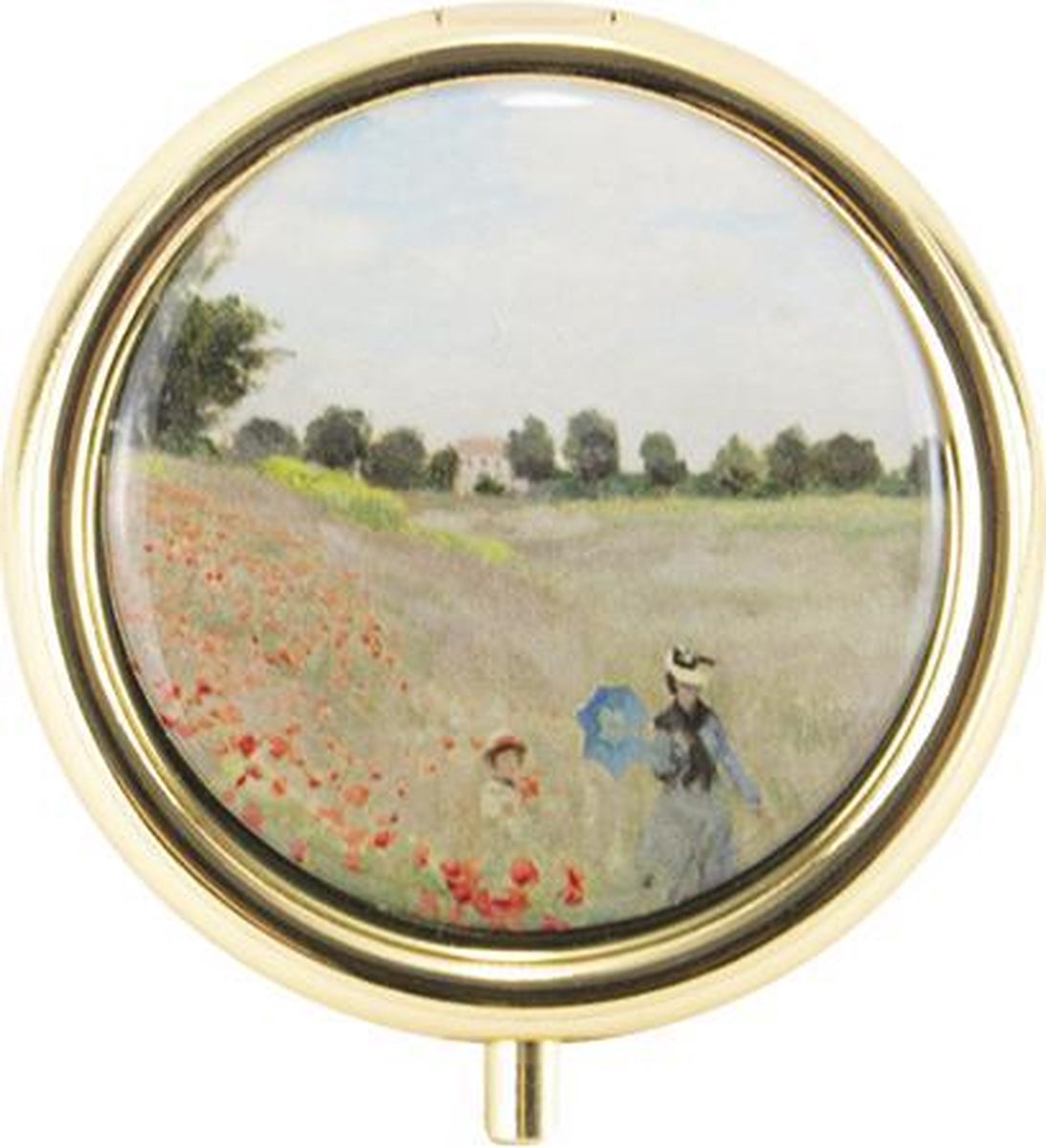 Pillendoosje Monet, Field with poppies