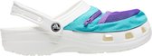 Crocs Instappers - Maat 37 - Unisex - wit/lichtblauw/paars 37-38