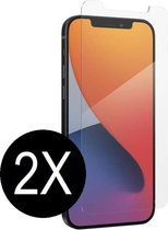 2X iPhone 12 (6.1) Tempered glass screenprotector - iPhone 12 Screenprotector glas - Screenprotector iphone 12 Tempered Glass screen protector - screenprotector iphone 12 - iPhone 12 Screenprotector glas - 2 stuks