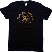 Foo Fighters - Arched Stars Heren T-shirt - S - Zwart
