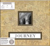 K&Company Vintage Map Frame-A-Name Post Bound Album 12X12" (30706422)