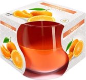 Geurkaars in glas | geschenkverpakking | orange-oranje