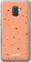 Samsung Galaxy A8 (2018) Hoesje Transparant TPU Case - Terrazzo N°10 #ffffff